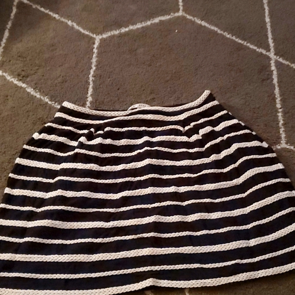 Navy blue white rope shirt